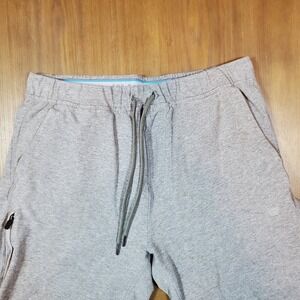 Mack Weldon Ace Sweatpants Mens Large Grey Tapered Daily Wear Joggers Drawstring